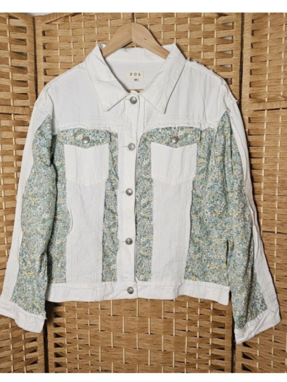 POL Carenda Long Sleeve Floral Jacket M NWOT